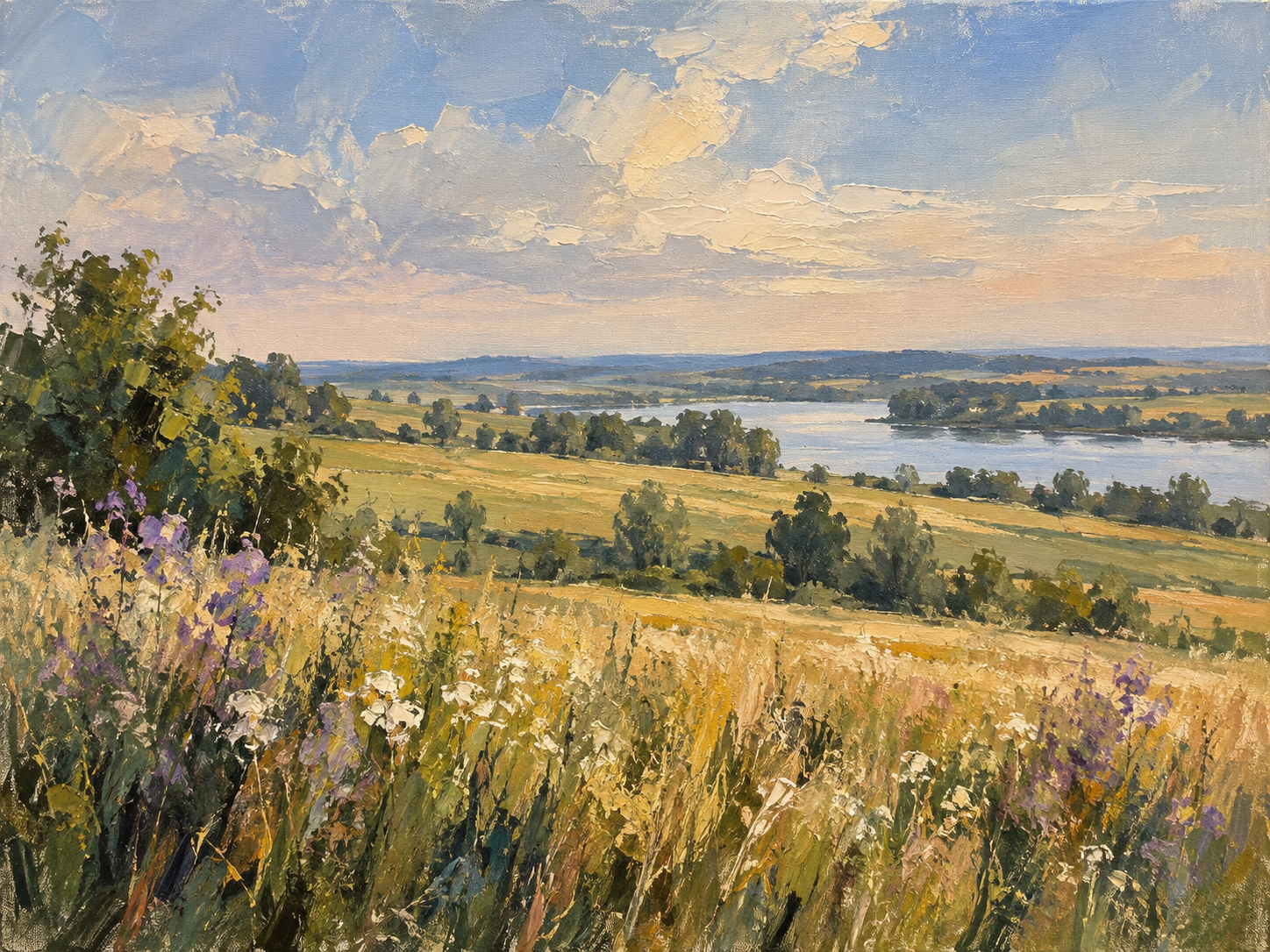 Fields Near Vinnytsia — artwork by Anastasiia Mishchenko
